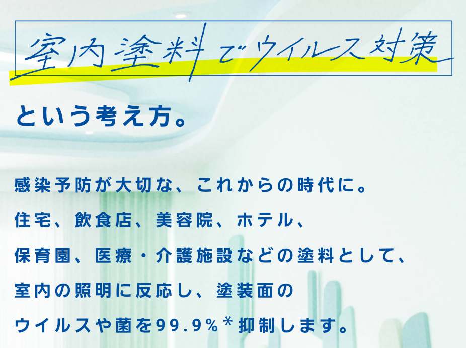 ウイルス対策塗料